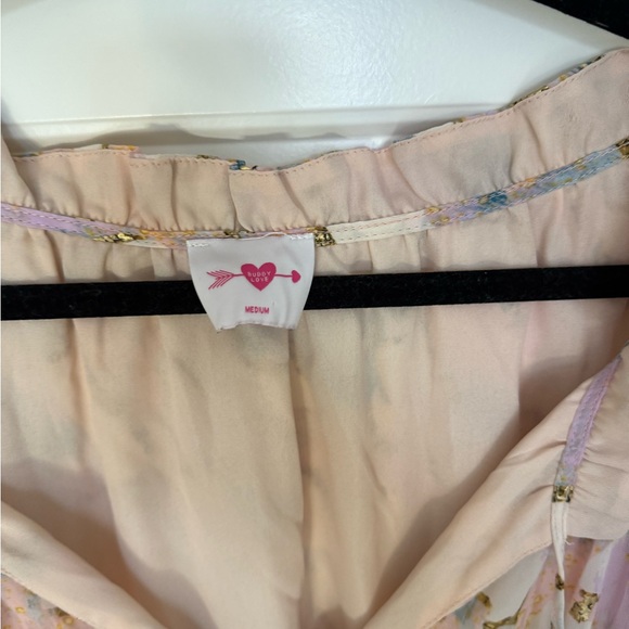 Floral Ruffle ROMPER Dress in Pastel Shades - Picture 4 of 6